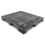 40 x 48 Stackable FDA Approved Plastic Pallet - Grey - Polymer Solutions ProGenic-LD OWS PP-O-40-S4FDA-Grey Repose Top