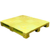 40 x 48 Yellow Rackable Plastic FDA Pallet - Decade PNH2001BL OWS PP-S-40-S5FDA-Yellow Repose Top
