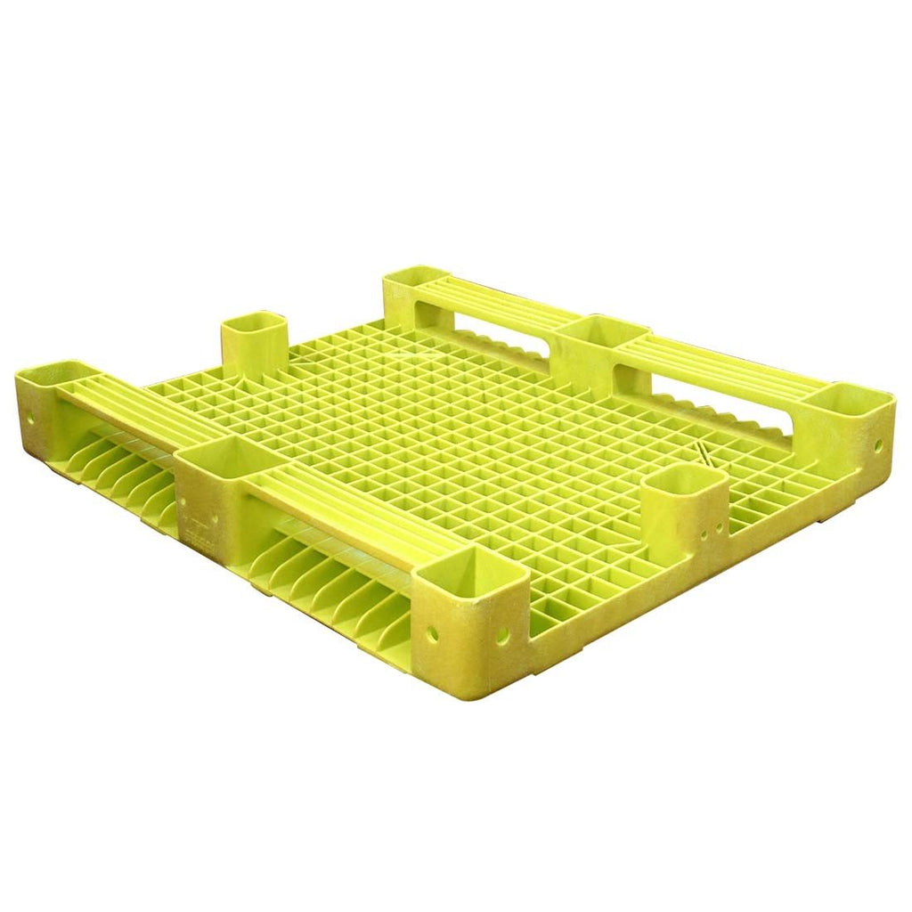 40 x 48 Smooth Deck FDA Plastic Pallet - Yellow | Best Plastic Pallets ...