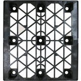 45 x 48 Nestable Heavy Duty Black Pallet with Safety Lip