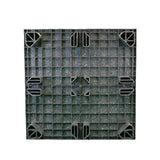 48 x 48 Zeus Solid Deck Plastic Display Pallet - Rotational Molding of UT #Zeus OWS PP-S-4848-S Standing Bottom Head On